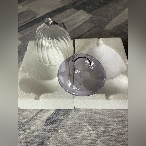 Glass Cloche Diffuser Set with Reed Sticks - Picture 3 of 3